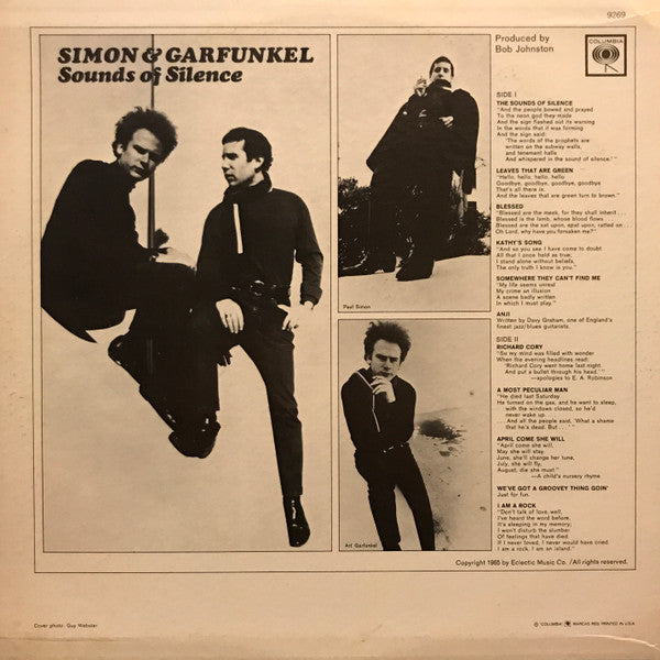 Release: Sounds Of Silence-Vinyl-US-None-JC 9269-3456650
