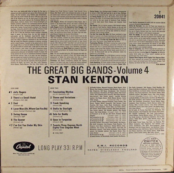 Release: The Great Big Bands Vol. 4-Vinyl-Japan-1960-CR - 8054-7384041