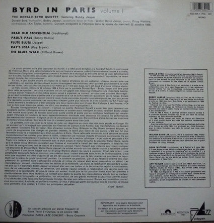 Byrd In Paris Volume I