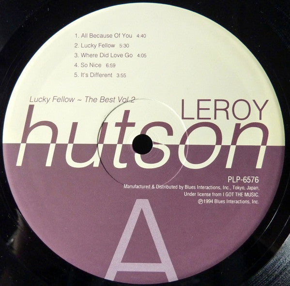 Master Release: Lucky Fellow: The Best Vol. 2 by Leroy Hutson