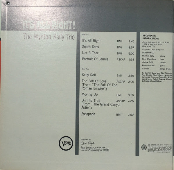 Master Release: It's All Right! by Wynton Kelly Trio