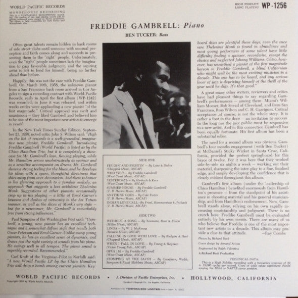 Freddie Gambrell With Ben Tucker, Bass