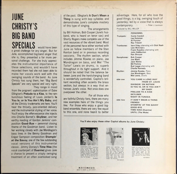 Release: Big Band Specials-Vinyl-Japan-None-ECJ-60007-8507253