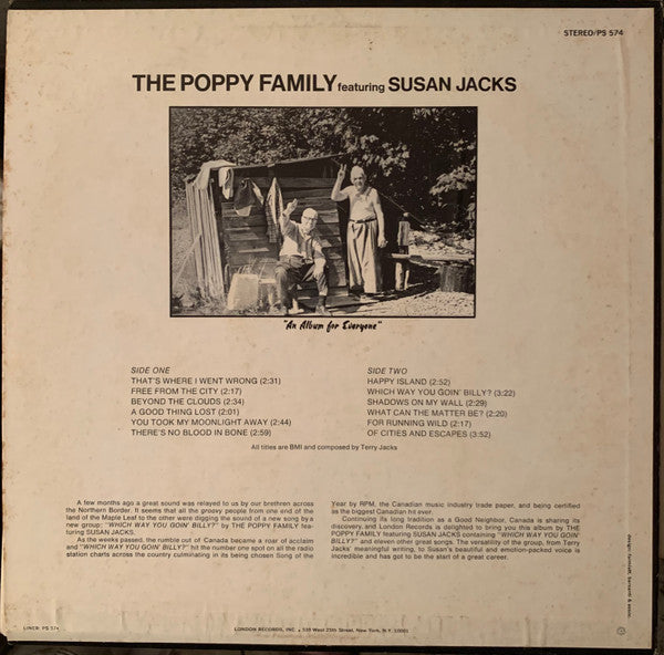 Master Release: Which Way You Goin' Billy? by The Poppy Family