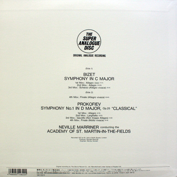 Master Release: Symphony In C / Classical Symphony by Georges Bizet