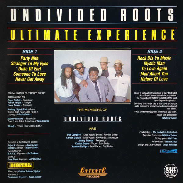 Release: Undivided Roots-Vinyl-UK-1987-ENLP1001, ENLP1001-1527958