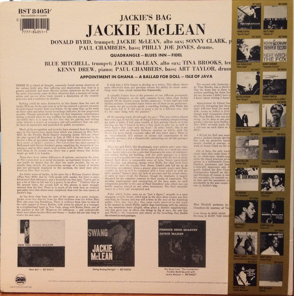 Release: Jackie's Bag-Vinyl-US-1985-BST 84051-4599115