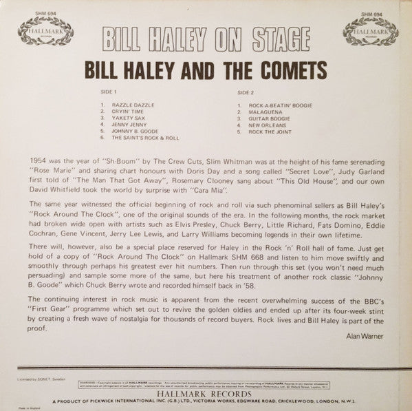 Bill Haley On Stage