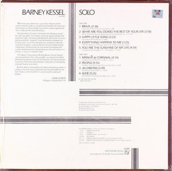 Master Release: Solo by Barney Kessel
