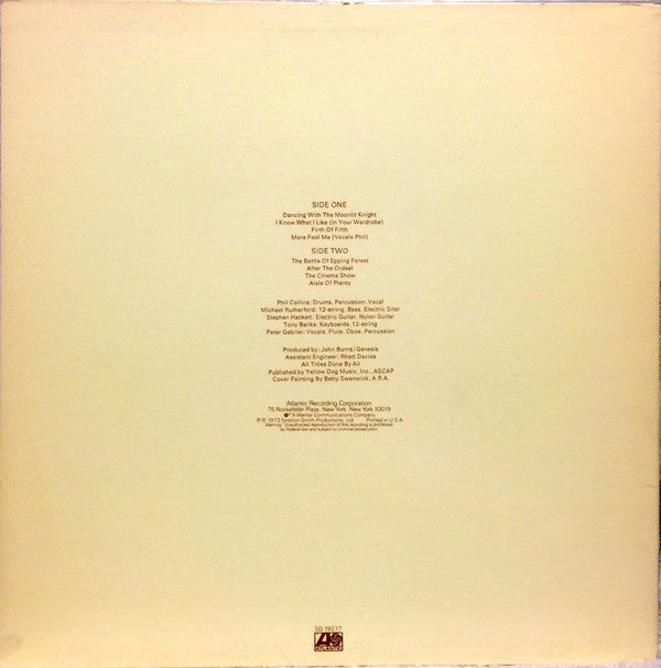Release: Selling England By The Pound-Vinyl-US-1980-SD 19277-9446828