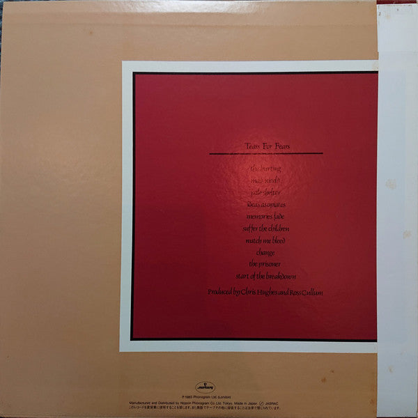 Release: The Hurting-Vinyl-Japan-1983-25PP-88-3037400
