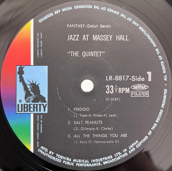 Jazz At Massey Hall = ジャズ・アット・マッセイ・ホール