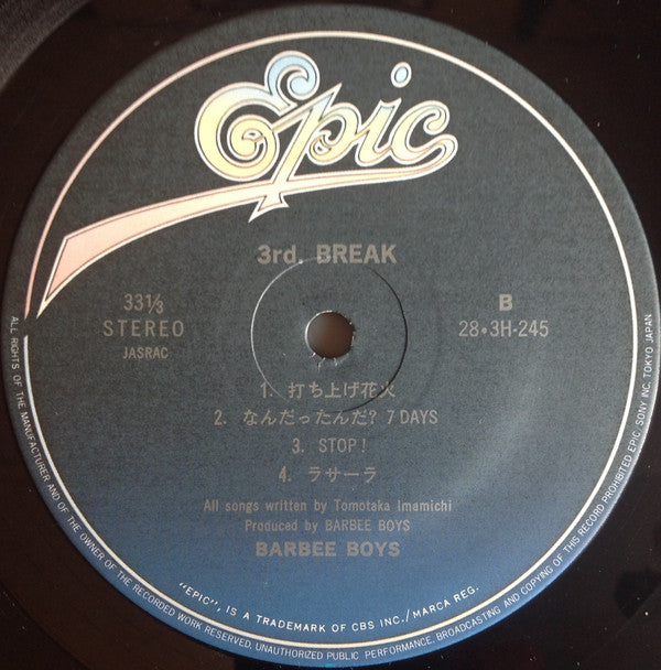 3rd. Break
