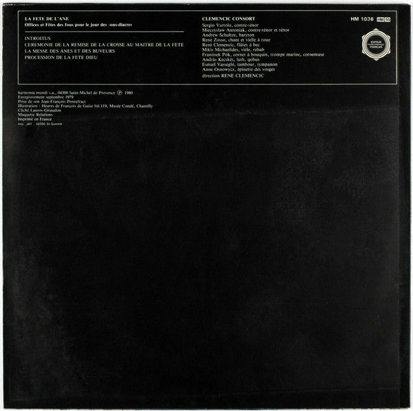 Release: La Fête De L´âne - Traditions Du Moyen-Age-Vinyl-France-1980-HM 1036-9155519