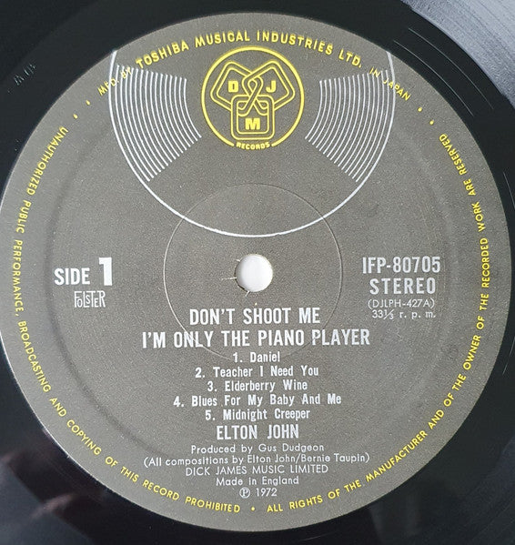 Don't Shoot Me I'm Only The Piano Player