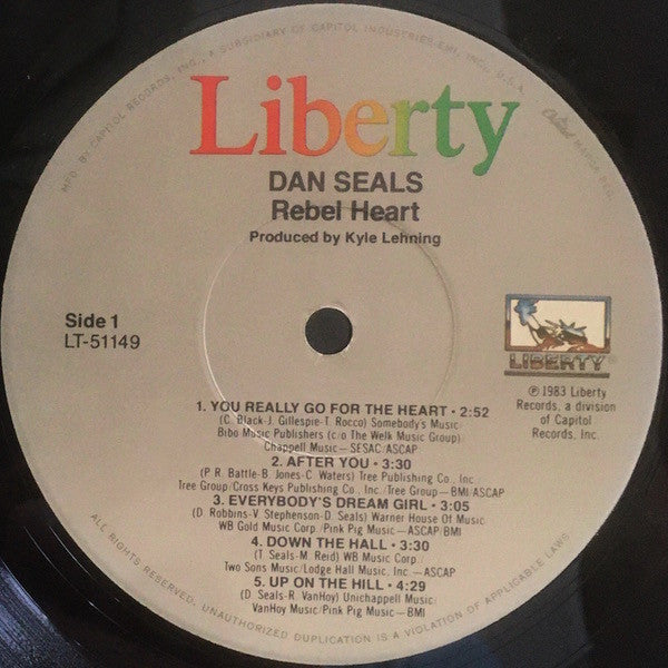 Master Release: Rebel Heart by Dan Seals