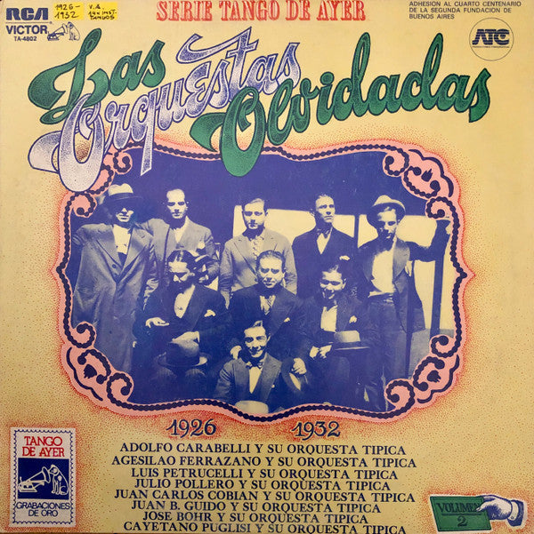 Master Release: Las Orquestas Olvidadas (1926-1932) by Various