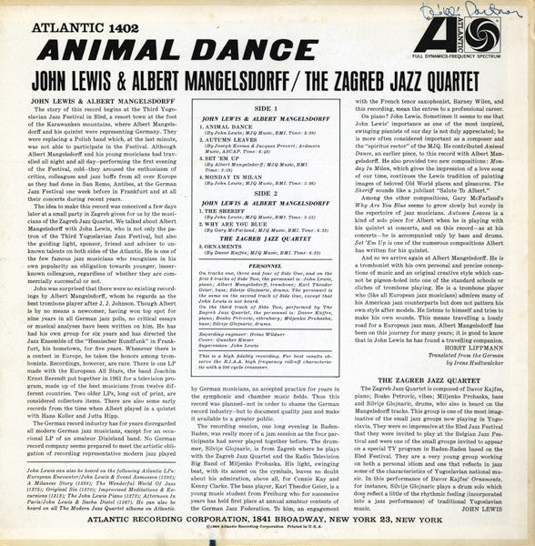 Release: Animal Dance-Vinyl-US-1964-1402-4626852