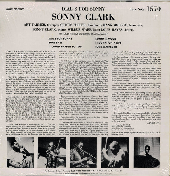 Release: Dial "S" For Sonny-Vinyl-Japan-1984-BLP 1570-6403811