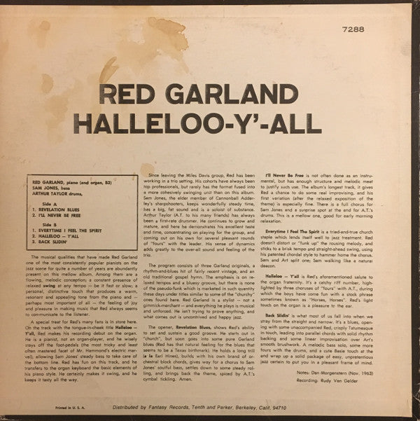 Release: Halleloo-Y'-All-Vinyl-US-1975-PR 7288, PRT-7288-4196841