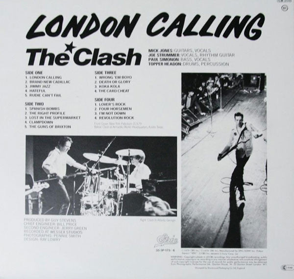 Release: London Calling-Vinyl-Japan-1979-35・3P-175~6-3343998