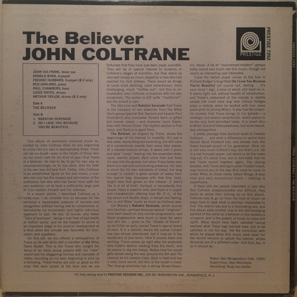 Release: The Believer-Vinyl-US-1973-PR 7292-1808165