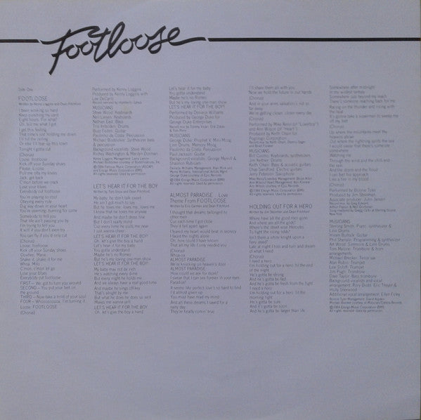 Footloose (Original Motion Picture Soundtrack)