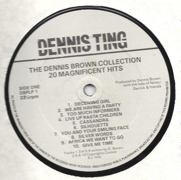 Master Release: The Dennis Brown Collection : 20 Magnificent Hits by Dennis Brown