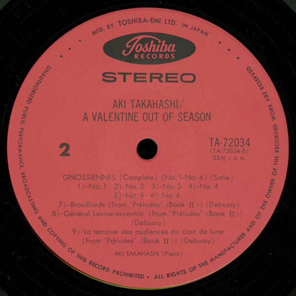 A Valentine Out Of Season