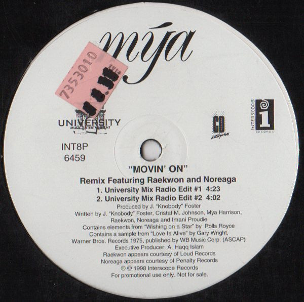 Master Release: Movin' On by Mya