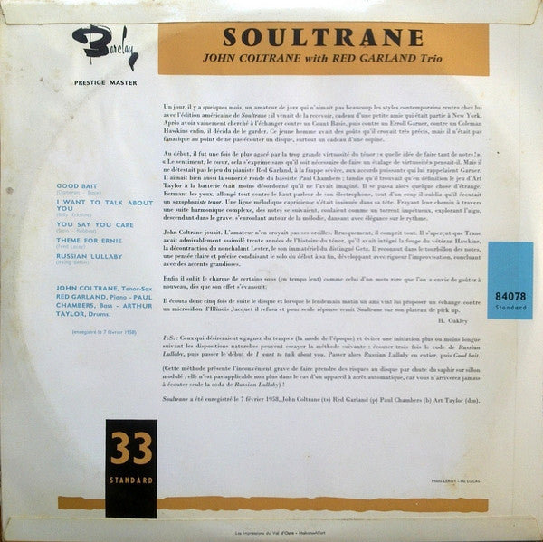 Release: Soultrane-Vinyl-France-1960-84078 Ⓢ-4322538