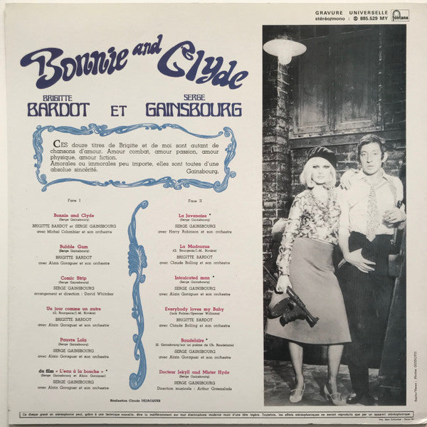 Master Release: Bonnie And Clyde by Brigitte Bardot