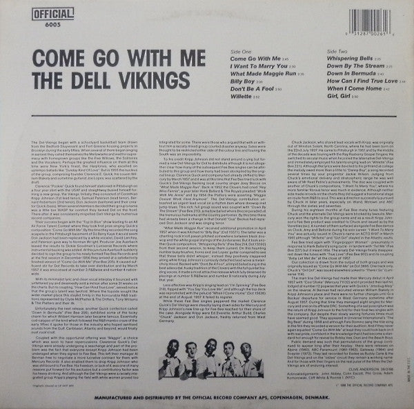 Master Release: Come Go With Me by The Dell-Vikings