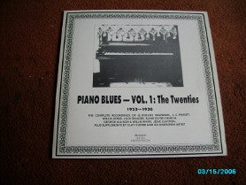 Master Release: Piano Blues - Vol.1: The Twenties by Various