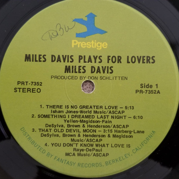 Release: Plays For Lovers-Vinyl-US-1972-PR 7352, PRT-7352-1390734