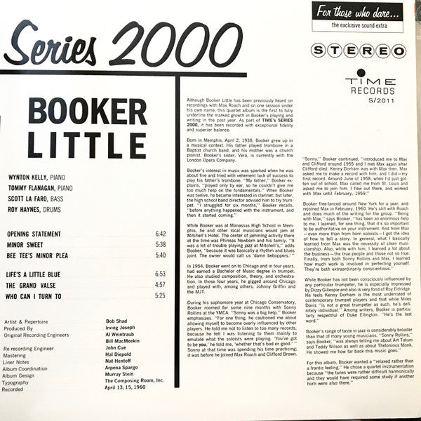 Release: Booker Little-Vinyl-None-None-S/2011-3231228