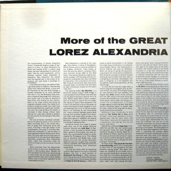 More Of The Great Lorez Alexandria
