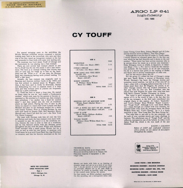Master Release: Touff Assignment by Cy Touff Quintet