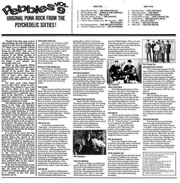 Master Release: Pebbles Vol. 9 by Various