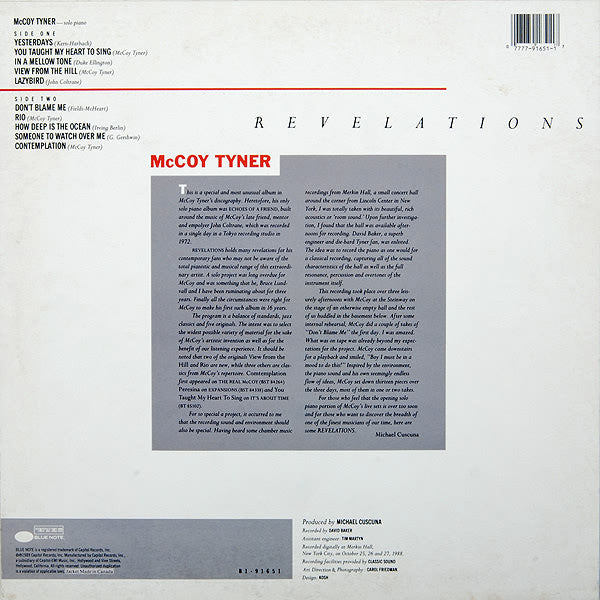 Release: Revelations-Vinyl-US-1989-B1-91651-2140329