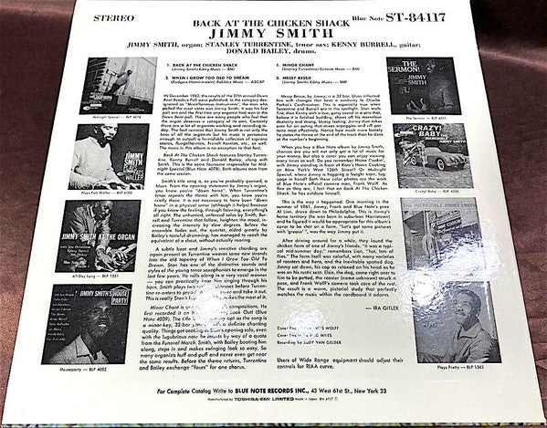 Master Release: Back At The Chicken Shack by Jimmy Smith