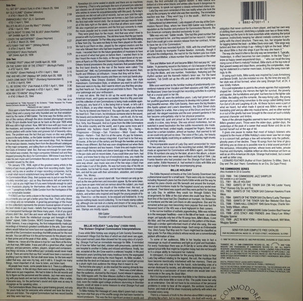 Release: Commodore Jazz Classics-Vinyl-US-1988-CCL 7001-4044784