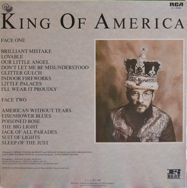 Release: King Of America-Vinyl-Spain-1986-ZL 70946-4619829