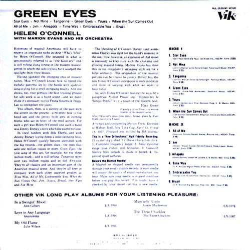 Release: Green Eyes-Vinyl-Japan-1983-RJL-2626-7199575