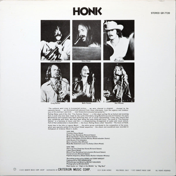 Release: The Original Sound Track from Five Summer Stories-Vinyl-US-1972-GR-7720, GR 7720-7705961