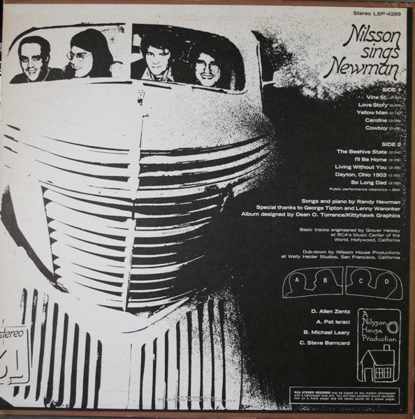 Release: Nilsson Sings Newman-Vinyl-US-1970-LSP-4289-3057272
