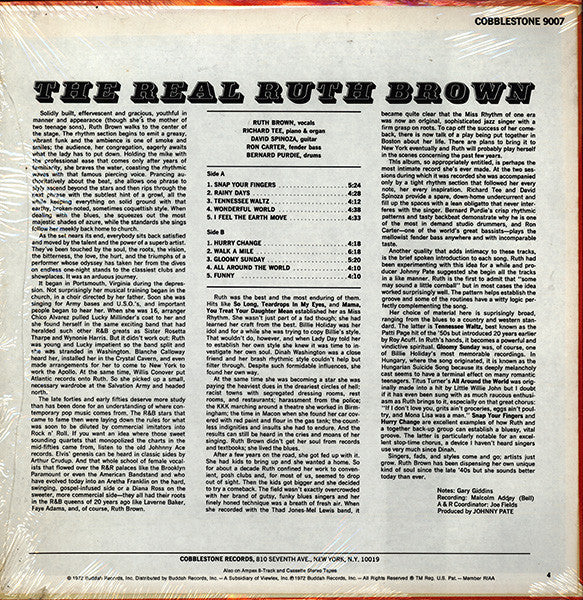 Master Release: The Real Ruth Brown by Ruth Brown
