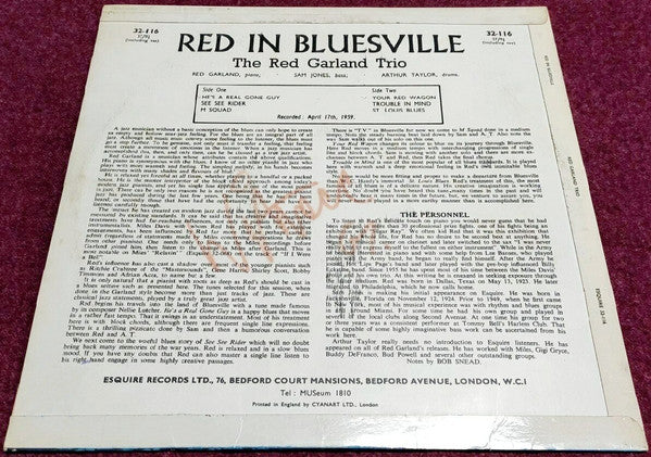 Release: Red In Bluesville-Vinyl-UK-1961-32-116-9547622