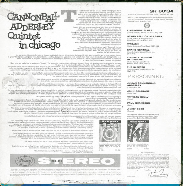 Release: In Chicago-Vinyl-US-1960-SR 60134-1950935