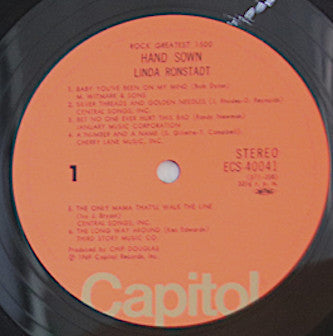 Master Release: Hand Sown... Home Grown by Linda Ronstadt
